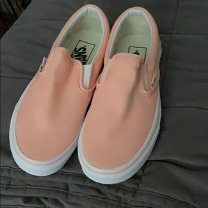 Peach vans worn twice